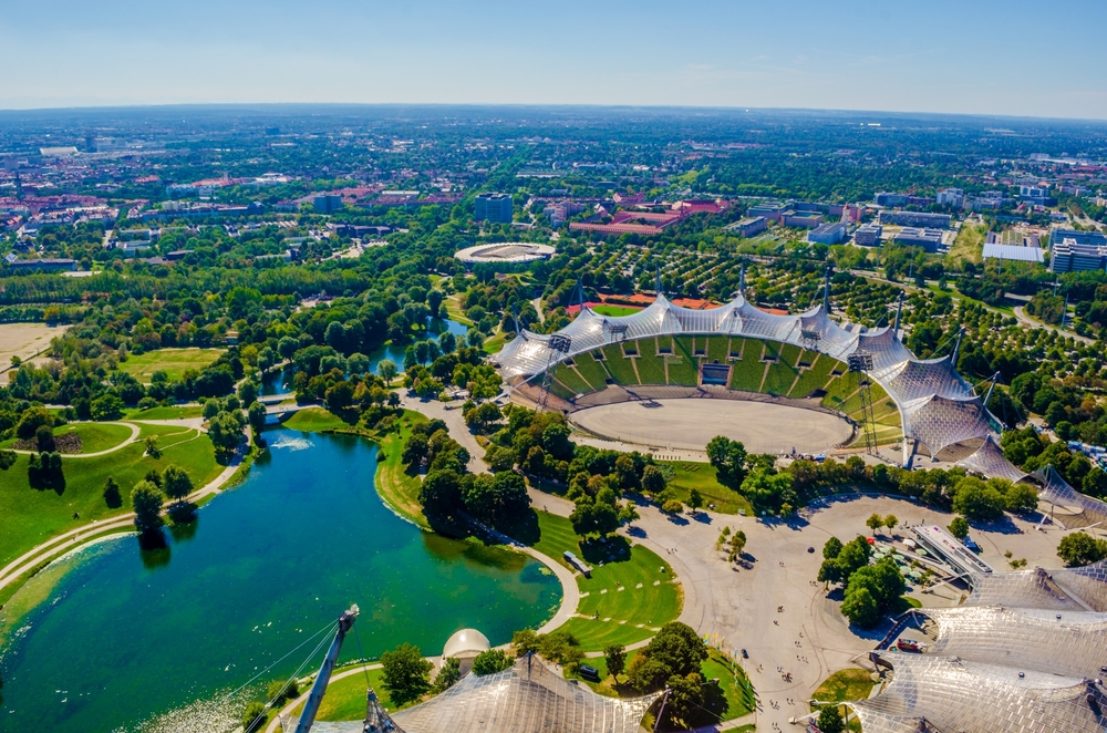 http://Aerial,view,of,olympiapark,in,german,city,munich,which,hosted