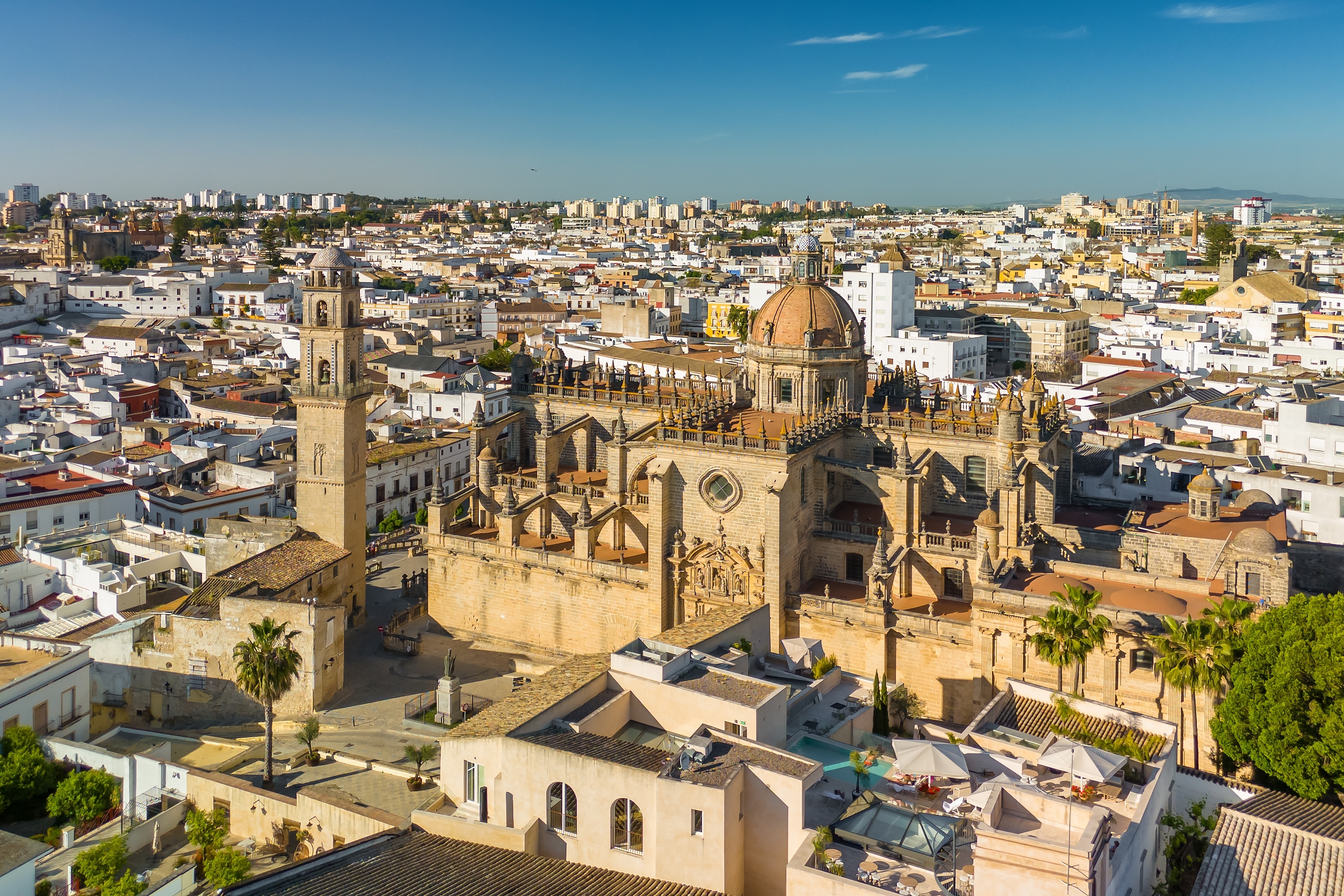Aerial,View,Of,Jerez,De,La,Frontera,Town,In,Andalusia,